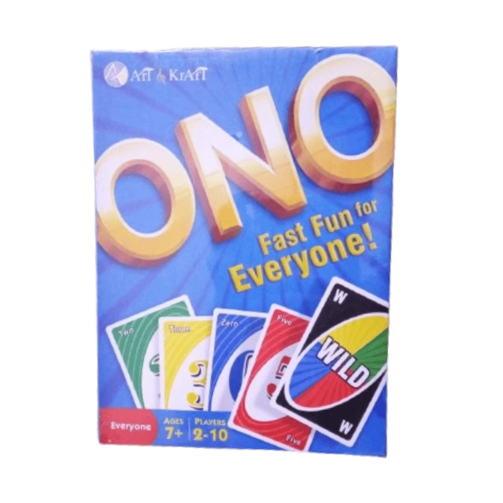 ONO Family Card Game 7+ Years Blue