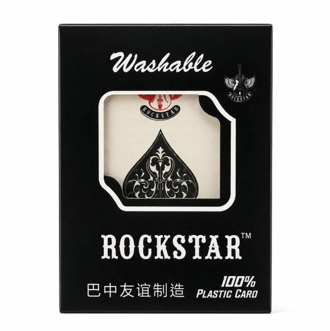 Rockstar Plastic Tash Card Washable