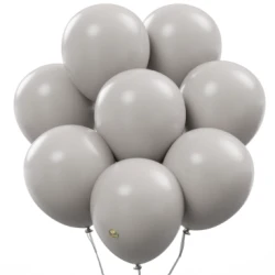 Milky Grey Color Ballons 24Pcs