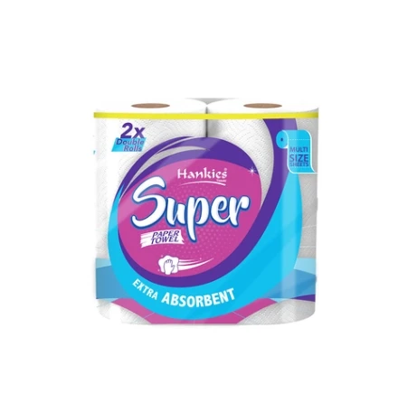 Hankies Super Paper Towel Roll 2-Rolls