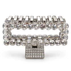 Rhinestone Rectangular Hair Claw Clip ( Assorted Color)