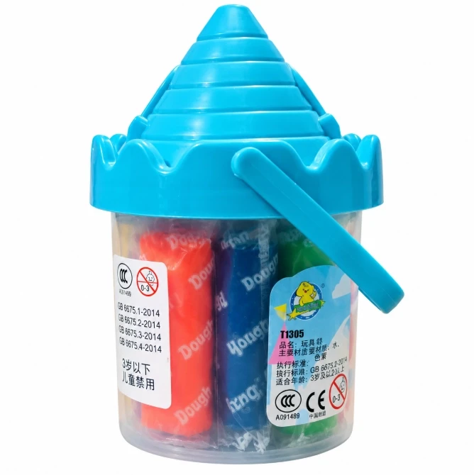 Kids Play 7 Dough Set Colors with Storage Box