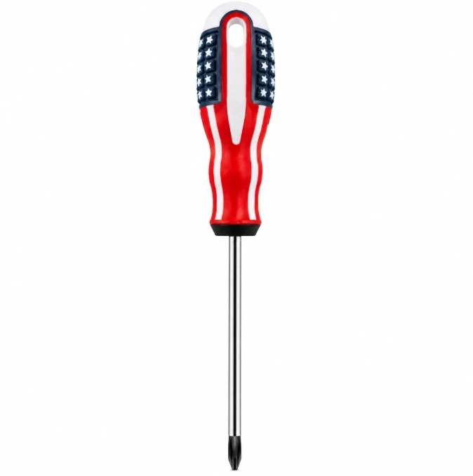 American Flag Design Heavy Duty 4-way Screwdriver