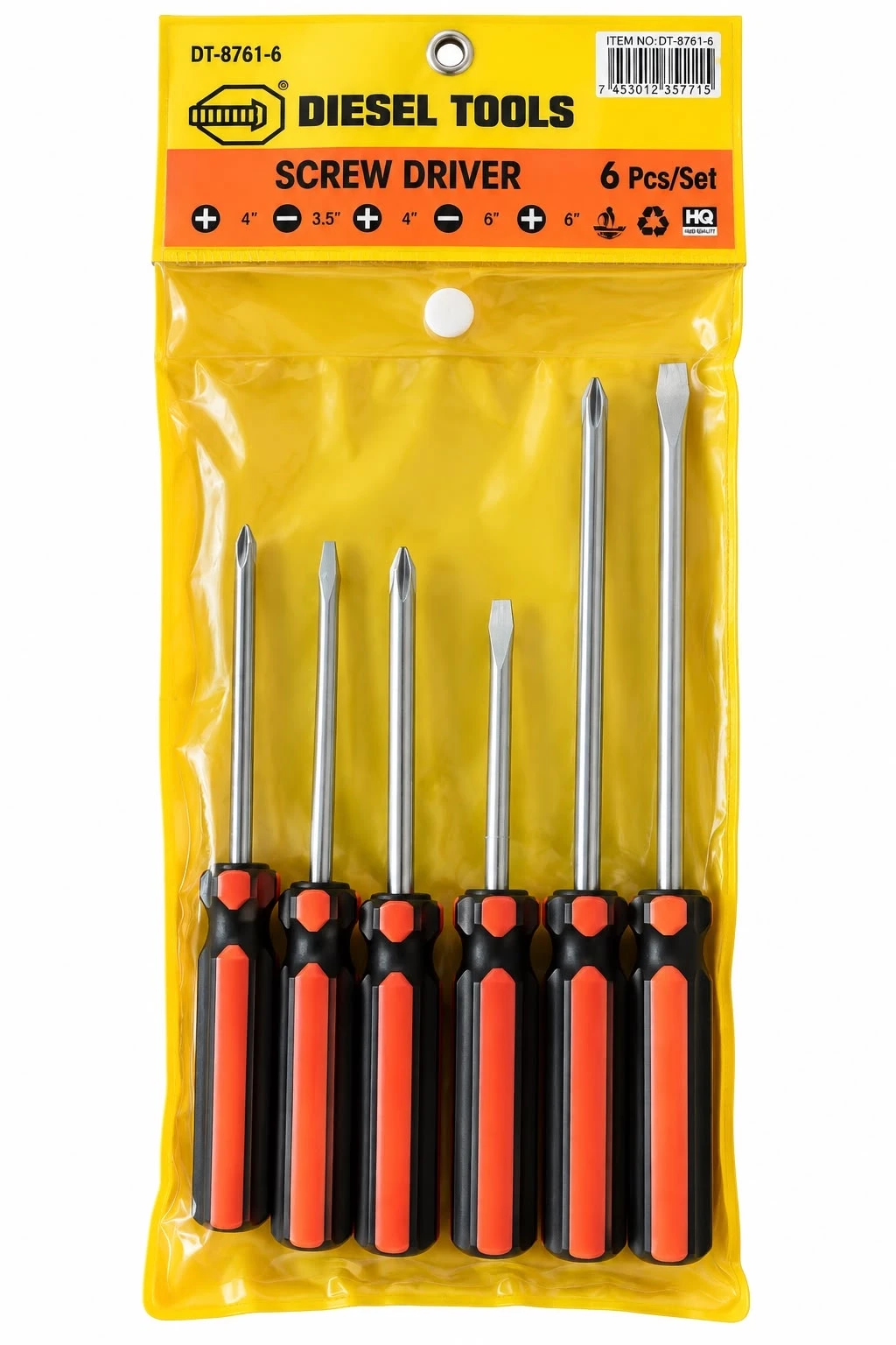 Diesel Tools 6 Pcs Screwdriver Set -– DT-8761-6
