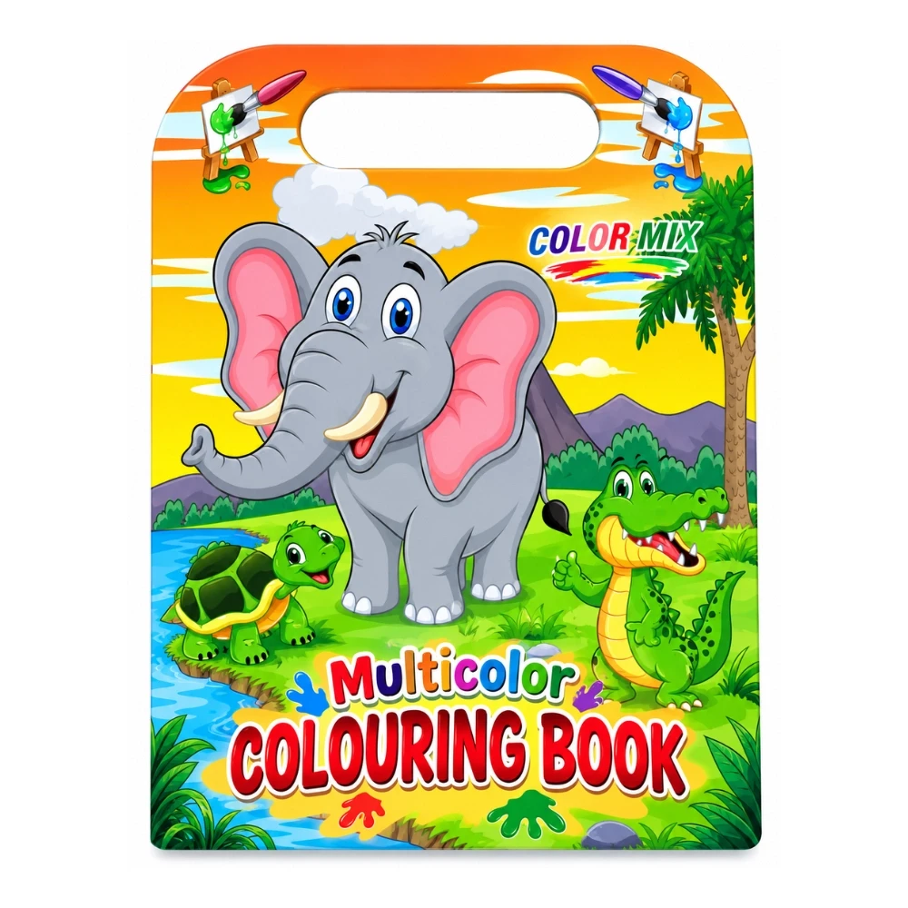 Multicolor Animal Colouring Book for Kids