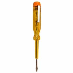 Transparent Voltage Tester Screwdriver – Yellow