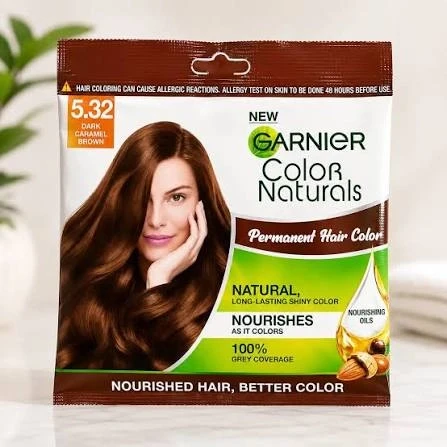 Garnier Color Natural Hair Color Sachet Dark Caramel Brown 5.32
