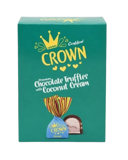 Candyland Crown Premium Chocolate Truffles with Coconut Cream 24 Pcs Box Rs 10