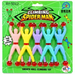 Climbing Spider Man Sticky Wall Climbing Toy 5Pcs Assorted Colors
