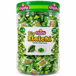 Big Giggly Elaichi Center Filled Gum 100 Pcs