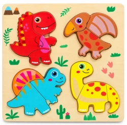 Wooden Puzzle Board for Kids 4 Pcs (Assorted Design)