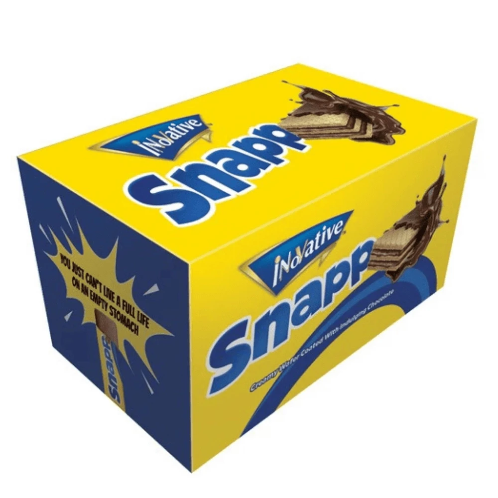 Inovative Snapp Creamy Coated Wafer 24 pcs Box Rs: 10