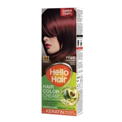 Golden Pearl Hello Hair Hair Color Cream Burgundy 4.6