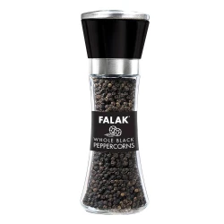 Falak Whole Black Pepper Corns 85gm (Glass Bottle)