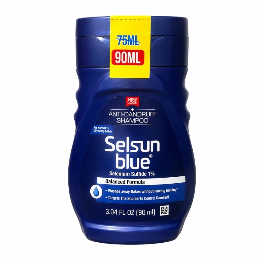 Selsun Blue Anti-Dandruff Balanced Formula Shampoo for Normal to Oily Scalp & Hair 90ml