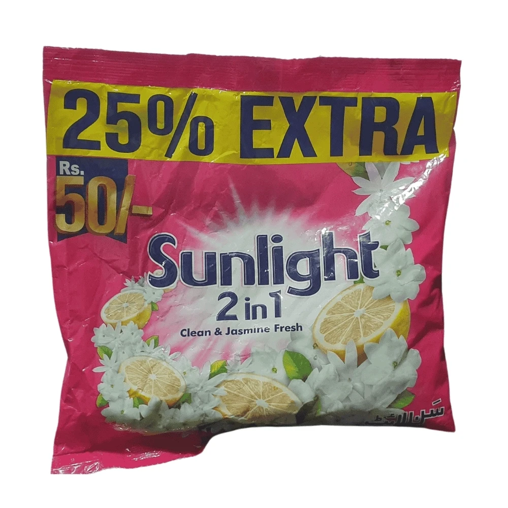 Sunlight 2 in 1 Clean And Jasmine Fresh Washing Powder 185gm