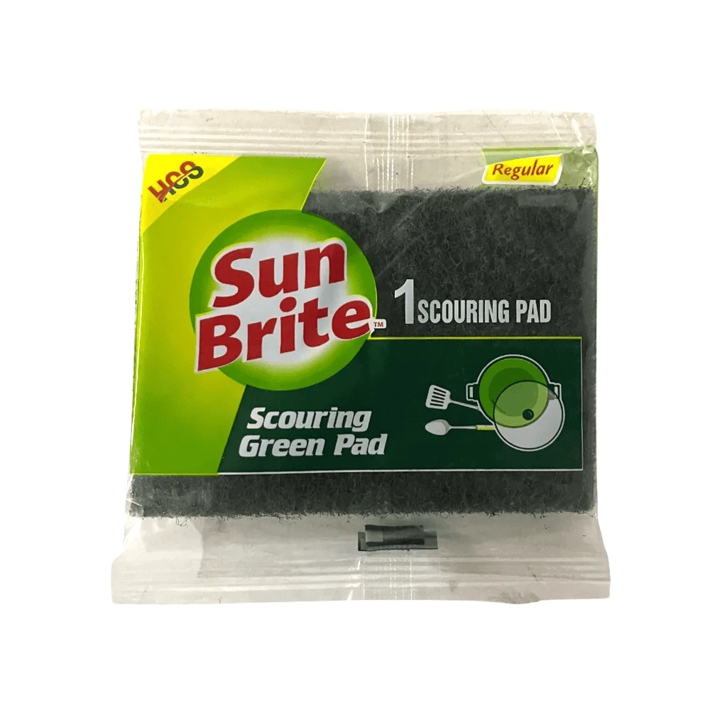 Sun Brite Scouring Green Pad Regular