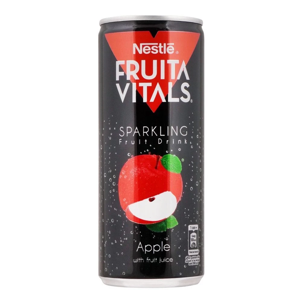 Nestle Fruita Vitals Sparkling Apple with Fruit Juice Can 250ml