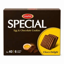 Mayfair Special Egg & Chocolate & Chocolate Cookies 6 Jumbo Rolls Rs.40