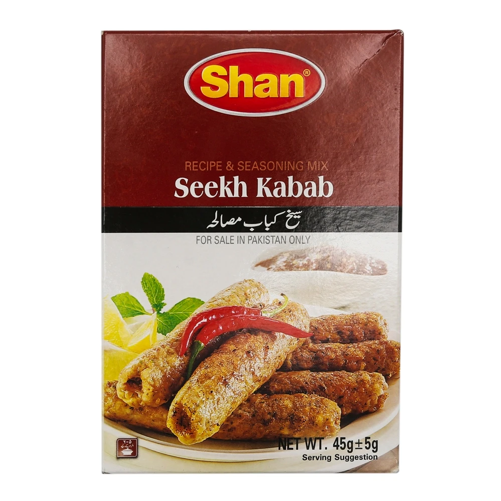 Shan Seekh Kabab Recipe & Seasoning Mix 45gm
