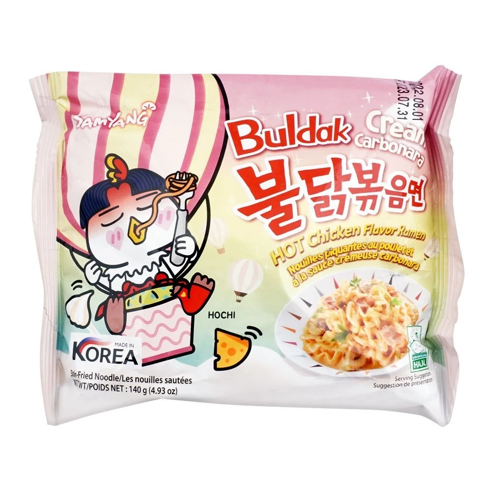 Samyang Hot Chicken Cream Carbonara Korean Noodle 140g