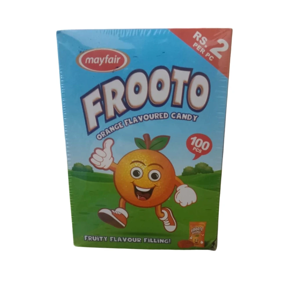 Mayfair Frooto Orange Flavoured Candy 100-Pcs Box