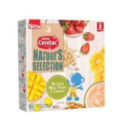 Nestle Cerelac Natures Selection Multigrain, Mango, Pineapple & Strawberry 175gm
