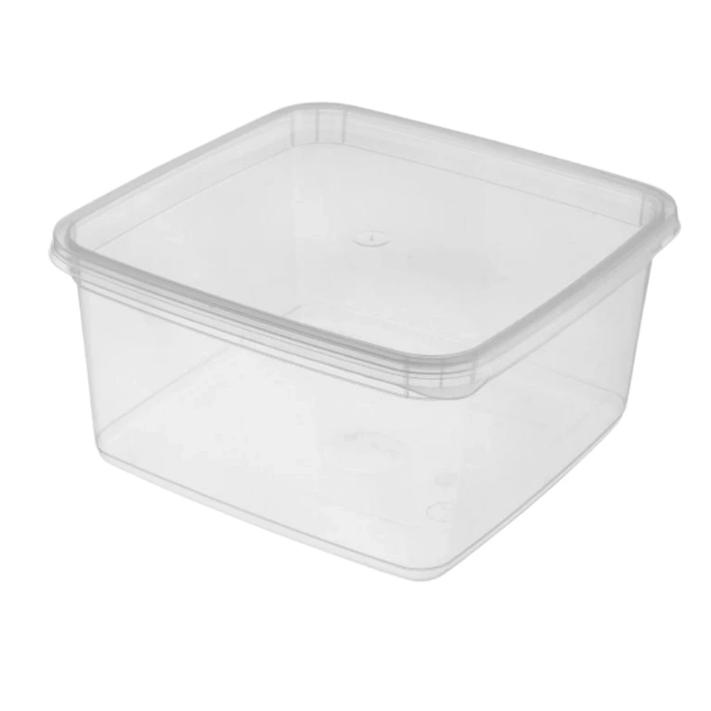 Disposible 1500ml Plastic Box With Lid 5pcs