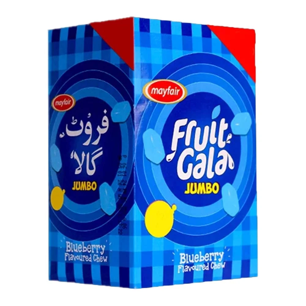 Mayfair Fruit Gala Jumbo Blueberry Flavoured Chew 100-Pcs Box