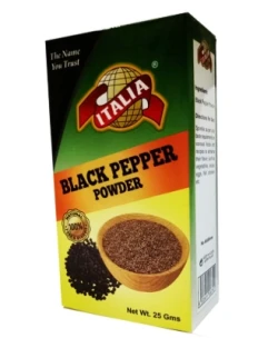 Italia Black Pepper Box 25g