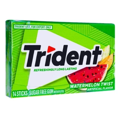 Trident 14 Sticks Sugar Free Gum Watermelon Twist