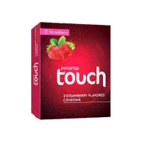 Touch Strawberry Flavored Condoms 3-Pcs