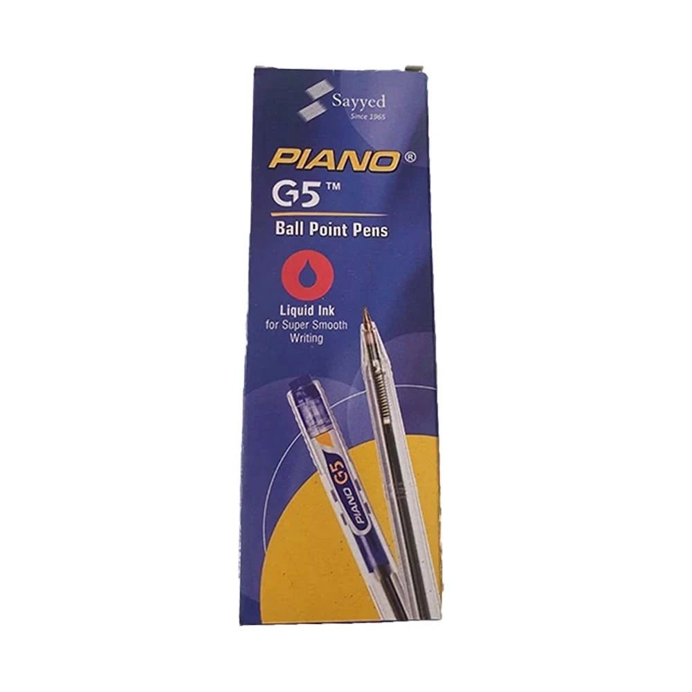 Piano G5 Ball Point Pens Black 10 Pens
