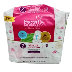 Butterfly Breathables Cottony Bliss Ultra Thin Extra Long (7 Pads)