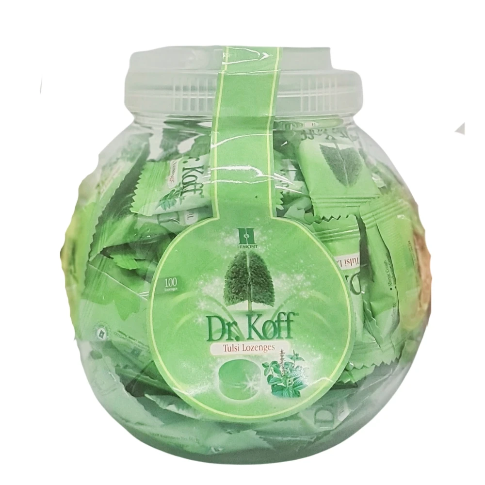Dr Koff Tulsi 100 Lozenges Jar