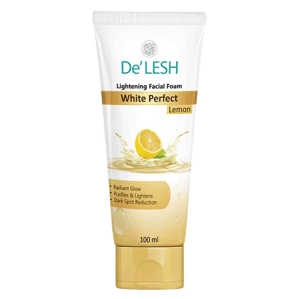 De Lesh Natural Glow Lemon Brightening Facial Foam 100ml