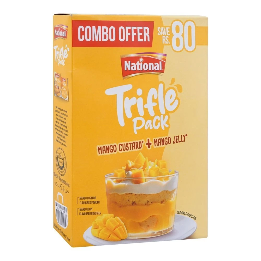 National Trifle Pack Mango Custard + Mango Jelly 355g