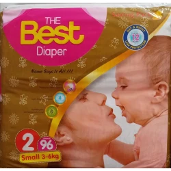 Best Baby Diaper Small No 2 3-6kg 96pcs
