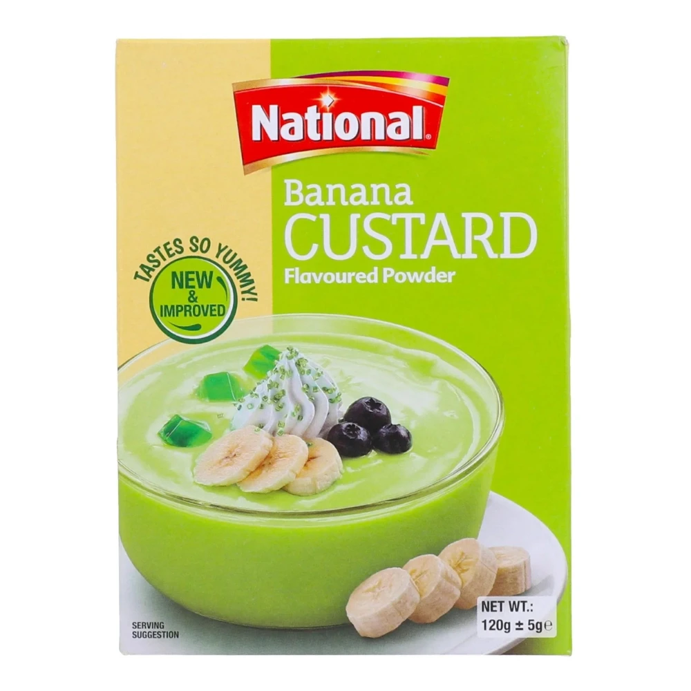 National Custard Banana Flavoured Powder  120gm
