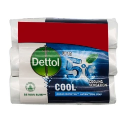 Dettol Cool Antibacterial Soap 3 in 1 Pack 110gm