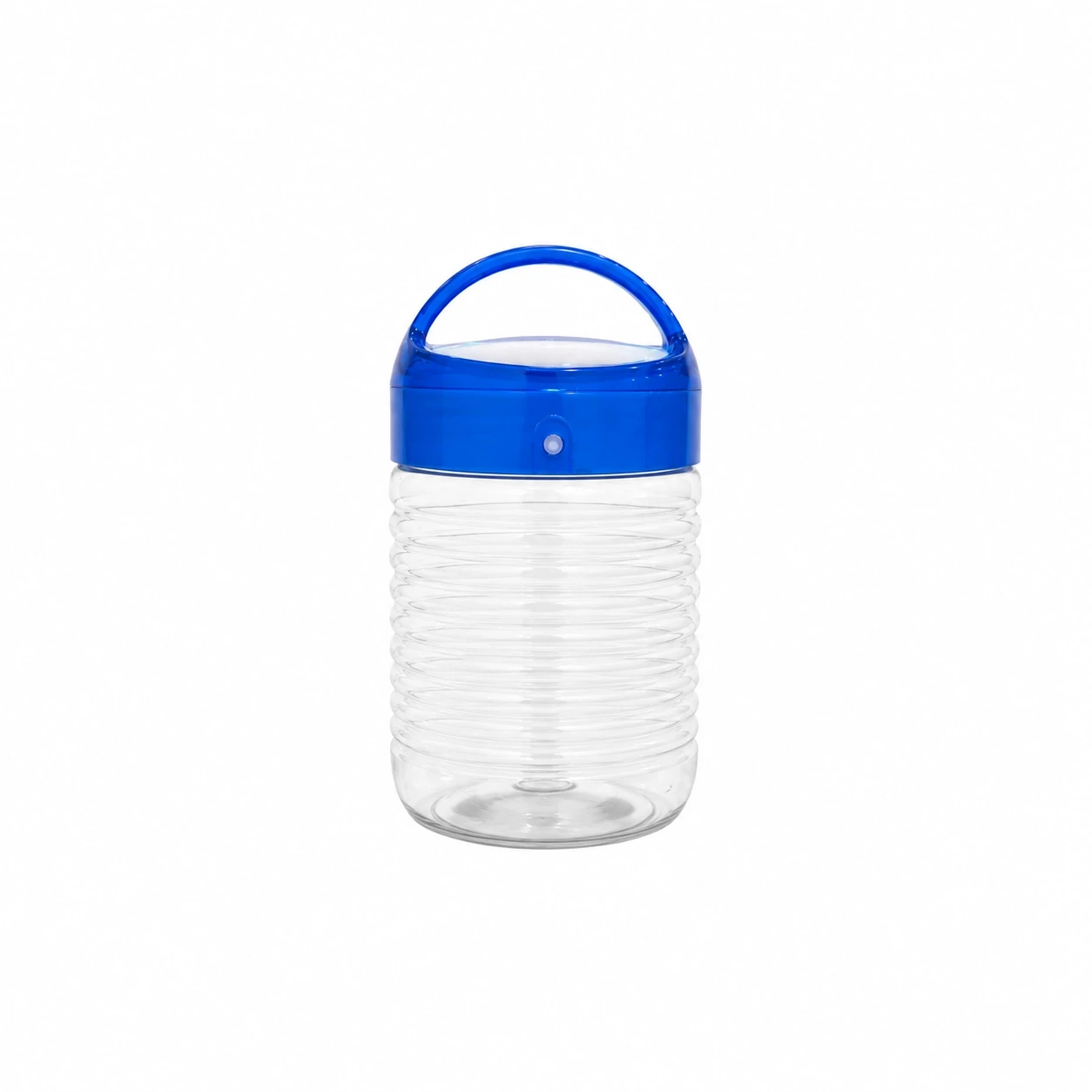Plastic Storage Jar with Handle & Lid Small
