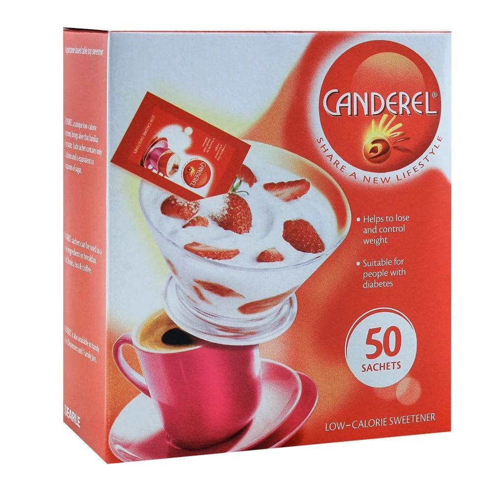 Canderel Low Calorie Sweetener 50-Sachets