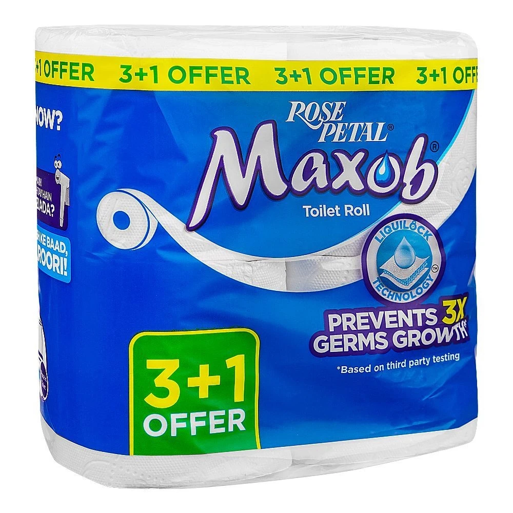 Rose Petal Maxob Toilet Roll 3+1 Offer