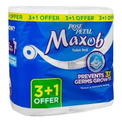 Rose Petal Maxob Toilet Roll 3+1 Offer