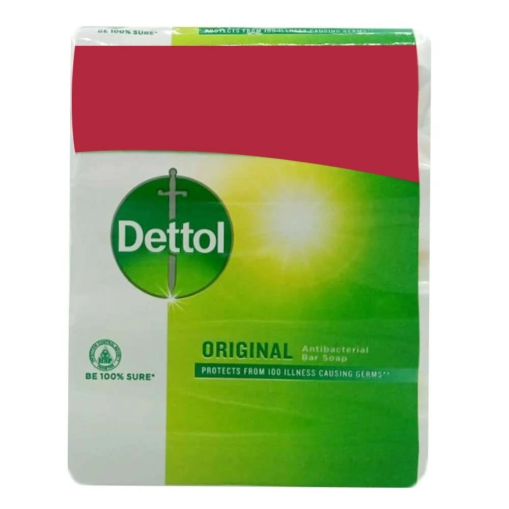 Dettol Original Antibacterial Bar Soap 4 in 1 Pack 110gm
