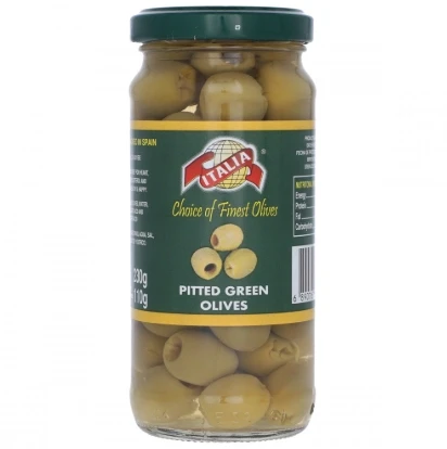 Italia Pitted Green Olives 230/110g