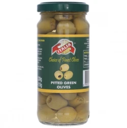 Italia Pitted Green Olives 230/110g