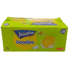 Inovative Goodies Egg & Milk Cookies 12 Mini Half Rolls Box