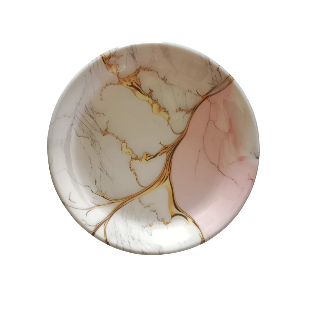 Melamine Blush Marble Small Plate