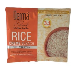 Derma Shine Rice Creme Bleach With Rice Serum 3 in 1